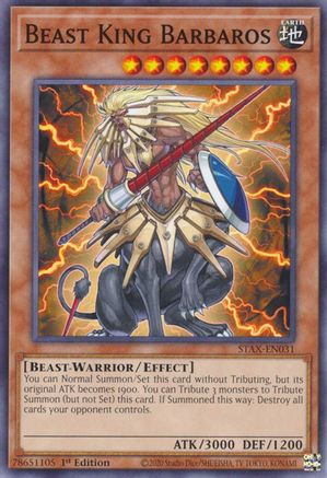 Image of Beast King Barbaros [STAX-EN031] Common