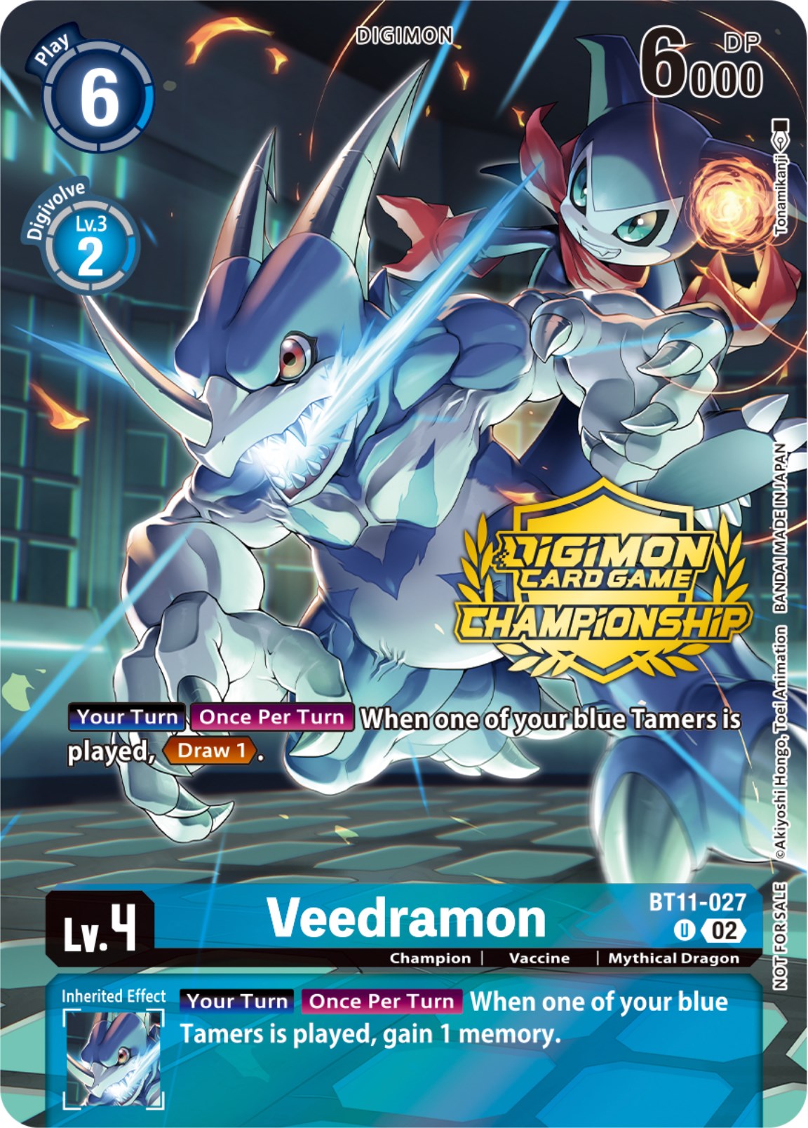 Image of Veedramon [BT11-027] (Championship 2023 Tamers Pack) [Dimensional Phase Promos]