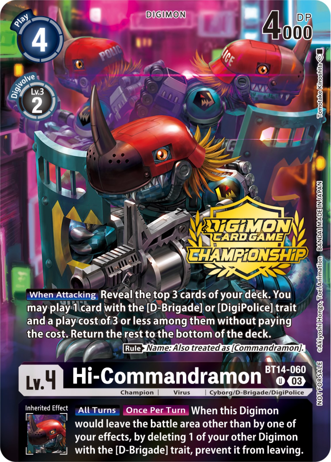 Image of Hi-Commandramon [BT14-060] (Championship 2023 Tamers Pack) [Blast Ace Promos]