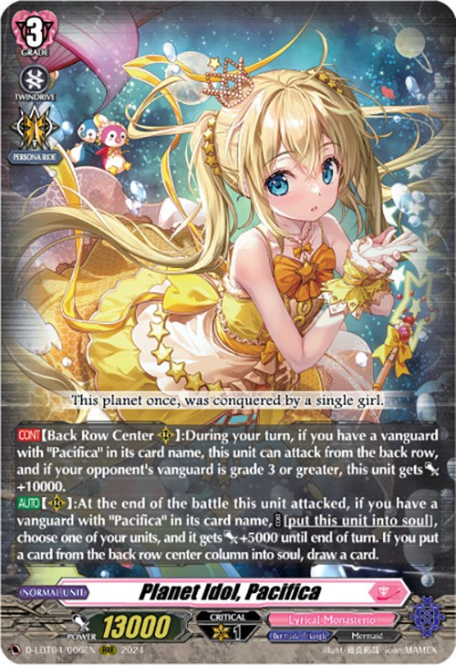 Image of Planet Idol, Pacifica (D-LBT04/006EN) [Lyrical Monasterio: Trick or Trick!]