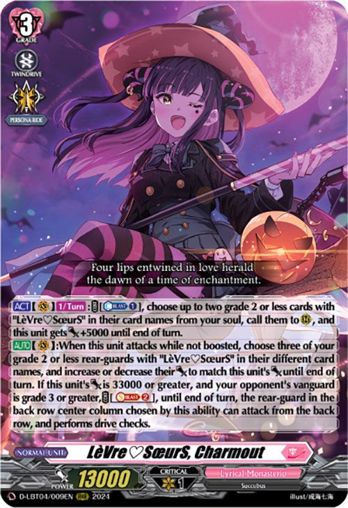 Image of LeVreSoeurS, Charmout (D-LBT04/009EN) [Lyrical Monasterio: Trick or Trick!]