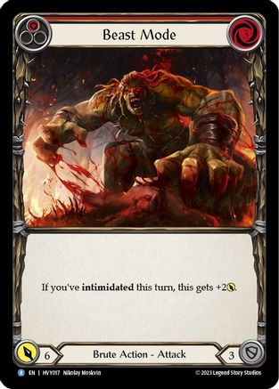Image of Beast Mode (Red) [HVY017] (Heavy Hitters)