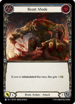 Image of Beast Mode (Blue) [HVY019] (Heavy Hitters)  Rainbow Foil