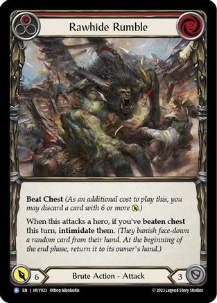 Image of Rawhide Rumble (Red) [HVY023] (Heavy Hitters)  Rainbow Foil
