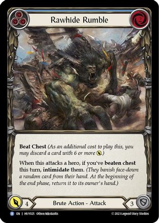 Image of Rawhide Rumble (Blue) [HVY025] (Heavy Hitters)  Rainbow Foil