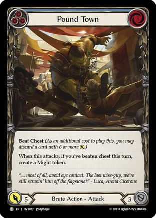 Image of Pound Town (Blue) [HVY037] (Heavy Hitters)  Rainbow Foil