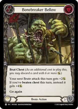 Image of Bonebreaker Bellow (Yellow) [HVY042] (Heavy Hitters)