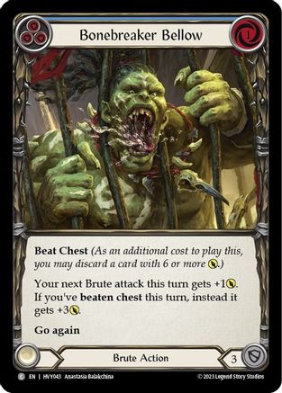 Image of Bonebreaker Bellow (Blue) [HVY043] (Heavy Hitters)  Rainbow Foil