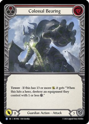Image of Colossal Bearing (Red) [HVY062] (Heavy Hitters)  Rainbow Foil