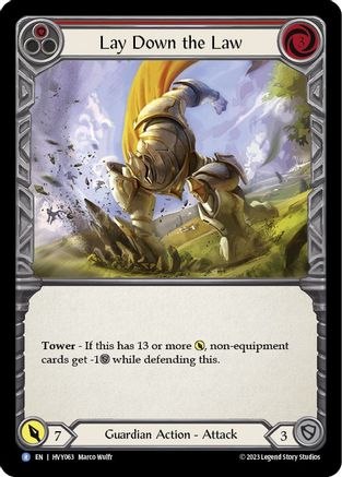 Image of Lay Down the Law [HVY063] (Heavy Hitters)  Rainbow Foil