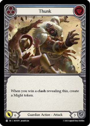 Image of Thunk (Blue) [HVY079] (Heavy Hitters)  Rainbow Foil