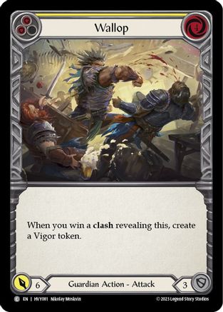 Image of Wallop (Yellow) [HVY081] (Heavy Hitters)  Rainbow Foil