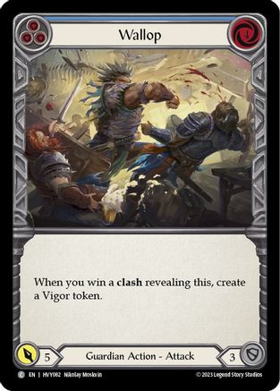 Image of Wallop (Blue) [HVY082] (Heavy Hitters)  Rainbow Foil