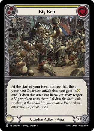 Image of Big Bop (Yellow) [HVY084] (Heavy Hitters)  Rainbow Foil