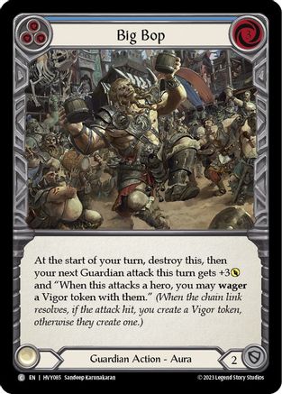 Image of Big Bop (Blue) [HVY085] (Heavy Hitters)  Rainbow Foil