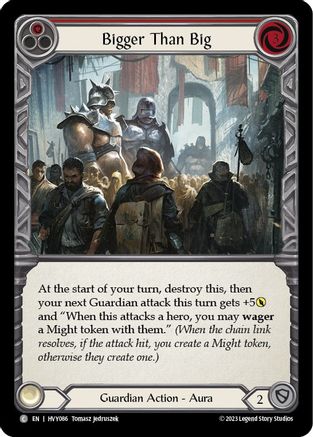 Image of Bigger Than Big (Red) [HVY086] (Heavy Hitters)  Rainbow Foil