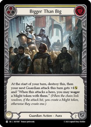 Image of Bigger Than Big (Yellow) [HVY087] (Heavy Hitters)  Rainbow Foil