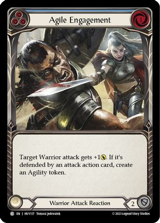 Image of Agile Engagement (Blue) [HVY117] (Heavy Hitters)  Rainbow Foil