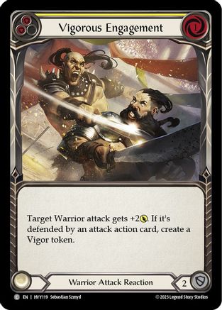 Image of Vigorous Engagement (Yellow) [HVY119] (Heavy Hitters)  Rainbow Foil