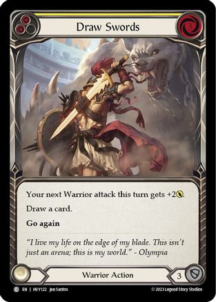 Image of Draw Swords (Yellow) [HVY122] (Heavy Hitters)