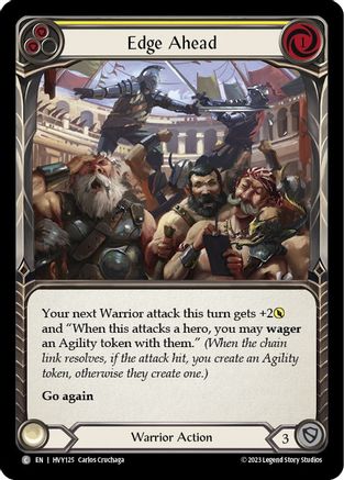 Image of Edge Ahead (Yellow) [HVY125] (Heavy Hitters)  Rainbow Foil