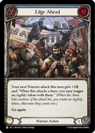 Image of Edge Ahead (Blue) [HVY126] (Heavy Hitters)  Rainbow Foil