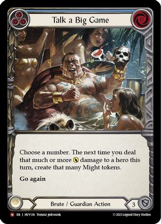 Image of Talk a Big Game [HVY136] (Heavy Hitters)  Rainbow Foil