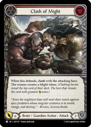 Image of Clash of Might (Red) [HVY137] (Heavy Hitters)