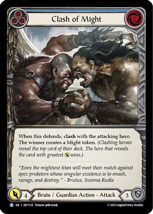 Image of Clash of Might (Blue) [HVY139] (Heavy Hitters)