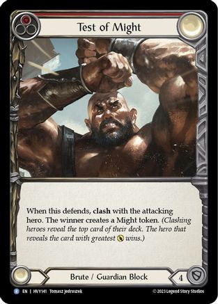 Image of Test of Might [HVY141] (Heavy Hitters)  Rainbow Foil