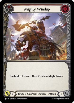 Image of Mighty Windup (Red) [HVY143] (Heavy Hitters)  Rainbow Foil