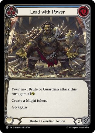 Image of Lead with Power (Blue) [HVY154] (Heavy Hitters)