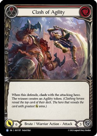 Image of Clash of Agility (Red) [HVY157] (Heavy Hitters)