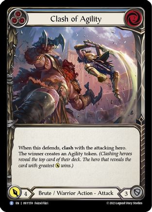 Image of Clash of Agility (Blue) [HVY159] (Heavy Hitters)