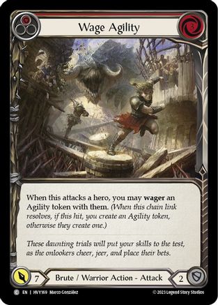 Image of Wage Agility (Red) [HVY169] (Heavy Hitters)  Rainbow Foil