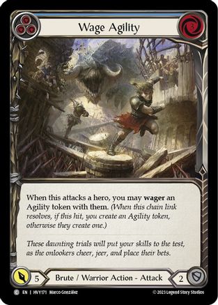 Image of Wage Agility (Blue) [HVY171] (Heavy Hitters)  Rainbow Foil