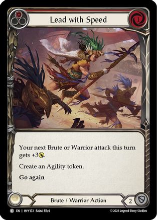 Image of Lead with Speed (Red) [HVY172] (Heavy Hitters)  Rainbow Foil