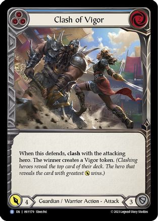 Image of Clash of Vigor (Blue) [HVY179] (Heavy Hitters)