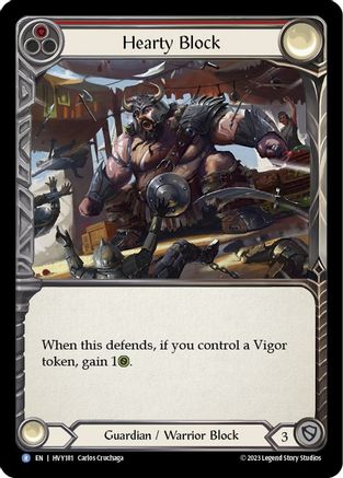 Image of Hearty Block [HVY181] (Heavy Hitters)  Rainbow Foil