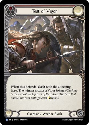 Image of Test of Vigor [HVY182] (Heavy Hitters)  Rainbow Foil