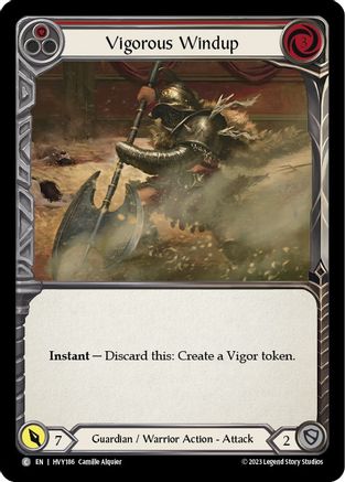 Image of Vigorous Windup (Red) [HVY186] (Heavy Hitters)  Rainbow Foil