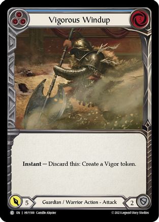 Image of Vigorous Windup (Blue) [HVY188] (Heavy Hitters)  Rainbow Foil