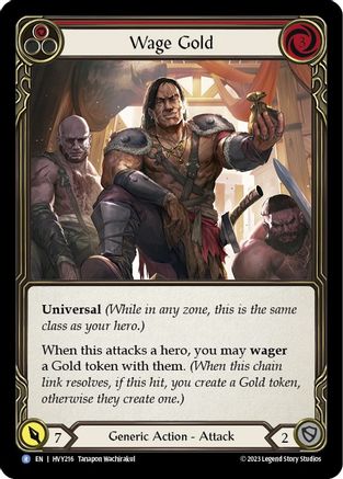 Image of Wage Gold (Red) [HVY216] (Heavy Hitters)