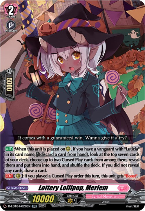 Image of Lottery Lollipop, Meriem (D-LBT04/028EN) [Lyrical Monasterio: Trick or Trick!]