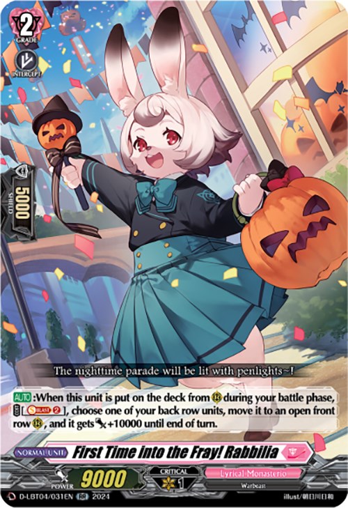Image of First Time into the Fray! Rabbilia (D-LBT04/031EN) [Lyrical Monasterio: Trick or Trick!]