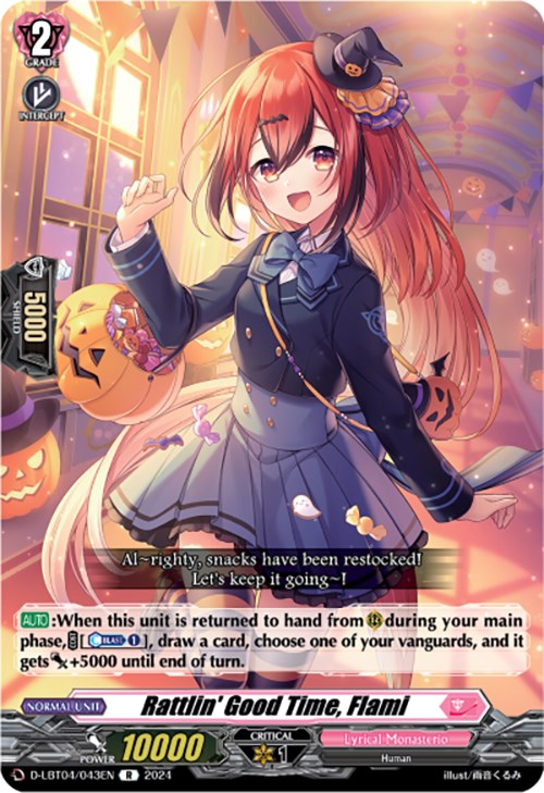 Image of Rattlin' Good Time, Flami (D-LBT04/043EN) [Lyrical Monasterio: Trick or Trick!]