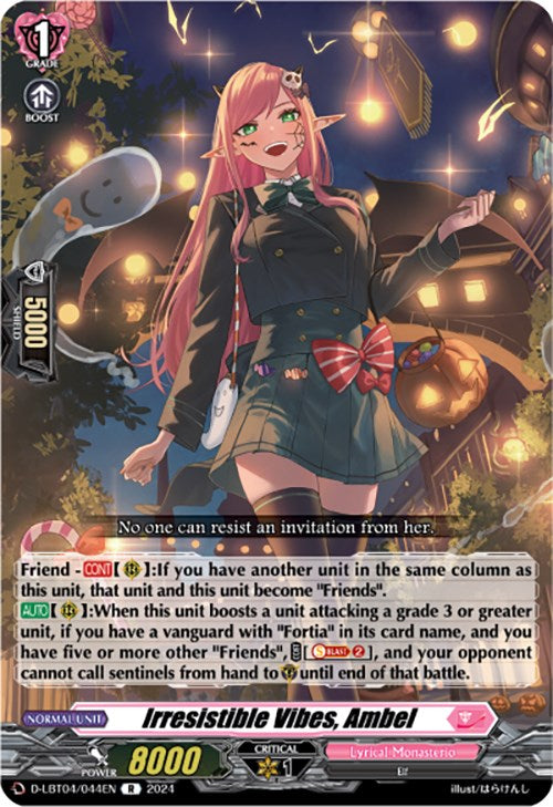 Image of Irresistible Vibes, Ambel (D-LBT04/044EN) [Lyrical Monasterio: Trick or Trick!]