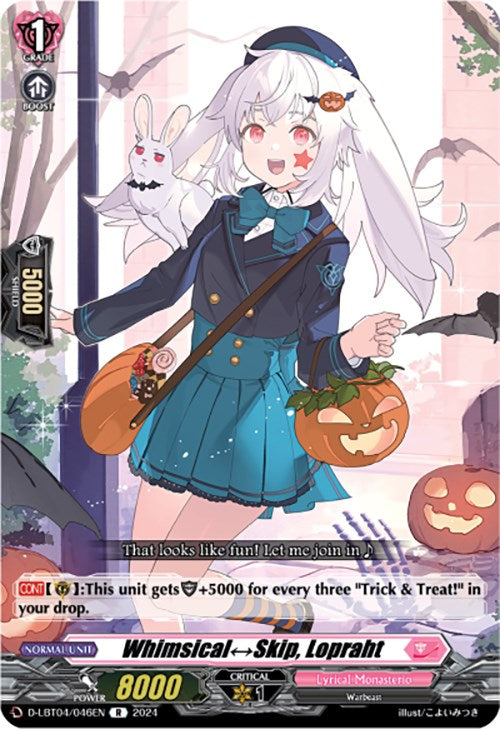 Image of Whimsical Skip, Lopraht (D-LBT04/046EN) [Lyrical Monasterio: Trick or Trick!]