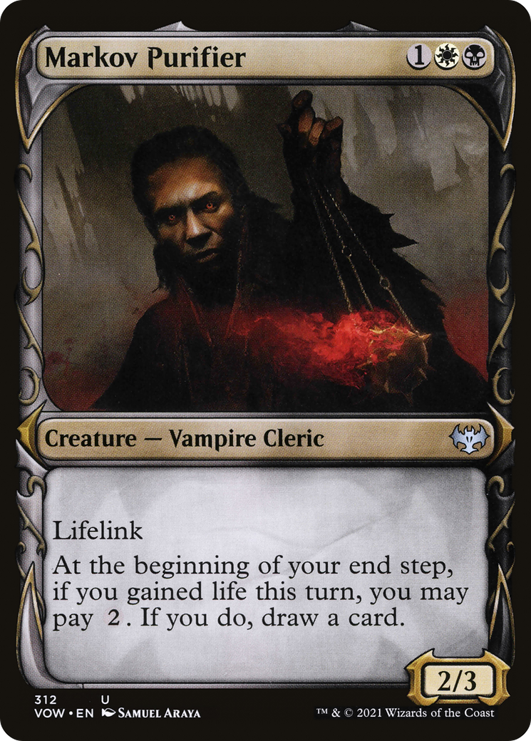 Image of Markov Purifier (Showcase Fang Frame) [Innistrad: Crimson Vow]