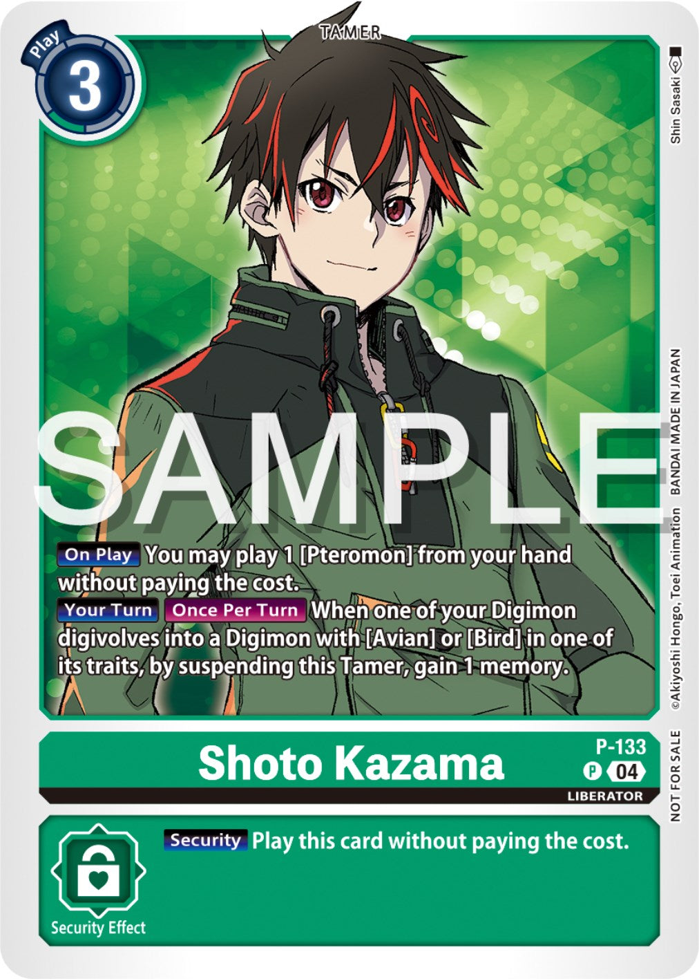 Image of Shoto Kazama [P-133] (Digimon Liberator Promotion Pack) [Promotional Cards]